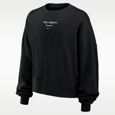 Nike Phoenix Fleece Women's Soccer Crew-Neck Sweatshirt. Nike.com